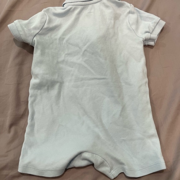 Baby blue POLO Ralph Lauren one piece romper - Picture 2 of 2